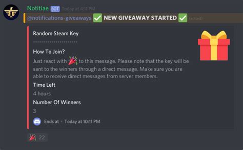 Discord Giveaway Bot .